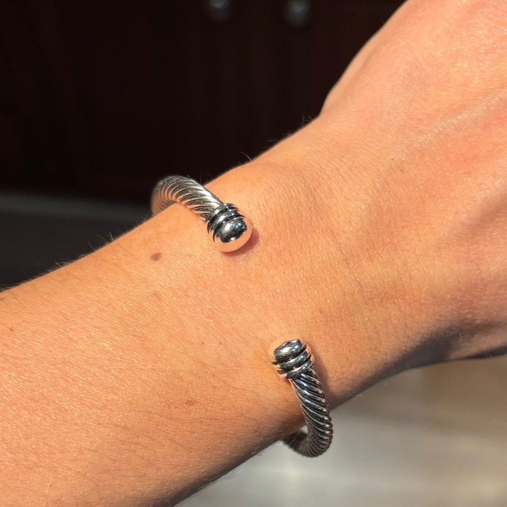 Elegant Silver-Toned Women's Bracelet